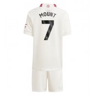 Camisa de time de futebol Manchester United Mason Mount #7 Replicas 3º Equipamento Infantil 2023-24 Manga Curta (+ Calças curtas)
